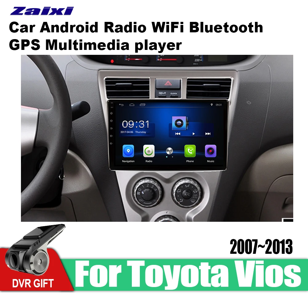 ZaiXi Android автомобильный 2 din Мультимедиа gps навигация для Toyota Vios 2007~ 2013 vedio стерео радио аудио wifi видео карта видео