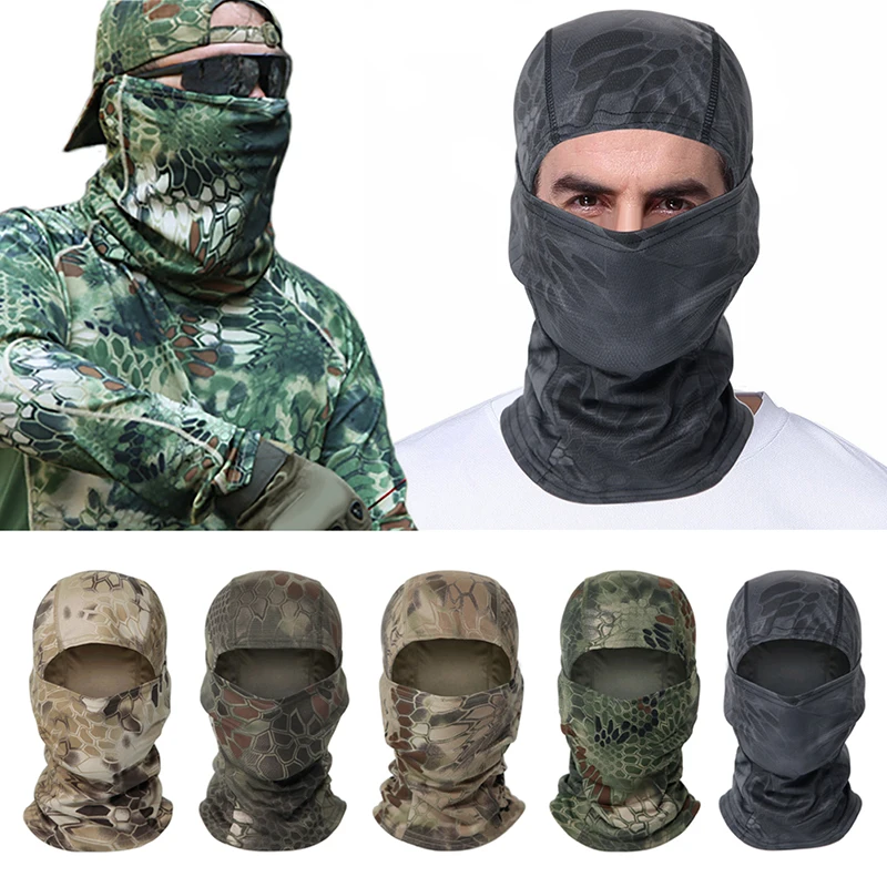 Military Camo Face Mask Bandana Balaclava Hood For Men Women Tactical Training Cycling Ski Hunting