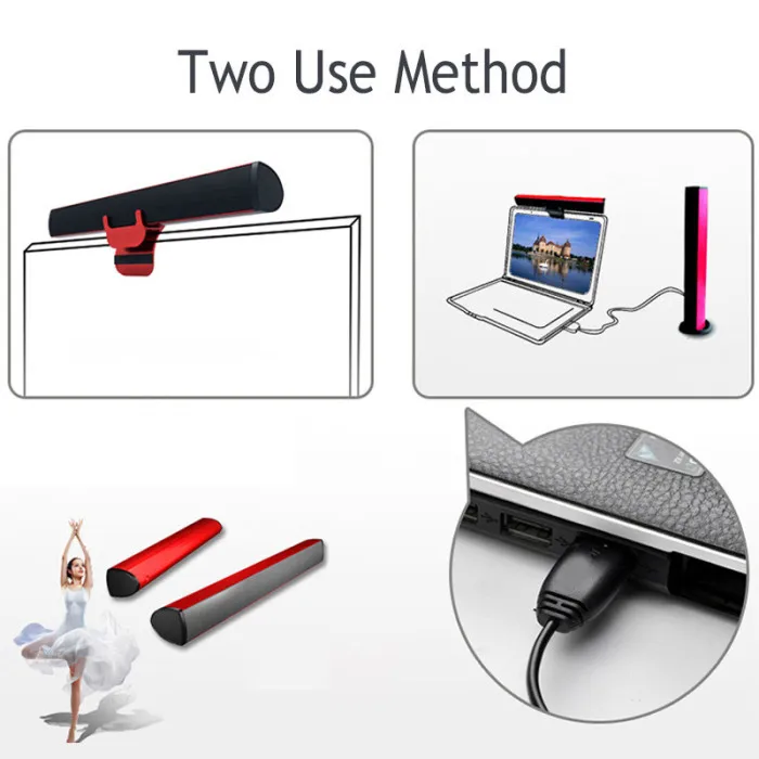Мини USB Lautsprecher ноутбук сабвуфер стерео Саундбар для Noteook PC компьютерный телевизор HY99