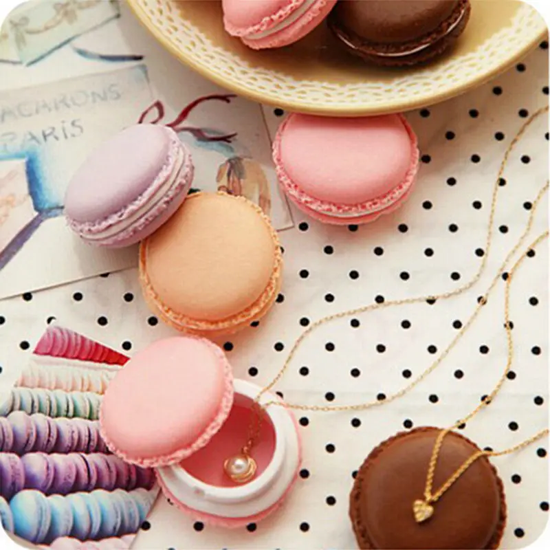 Mini Storage Box Clip Holder Case Fashion Beauty Cute Macaron Jewelry Organizer | Украшения и аксессуары