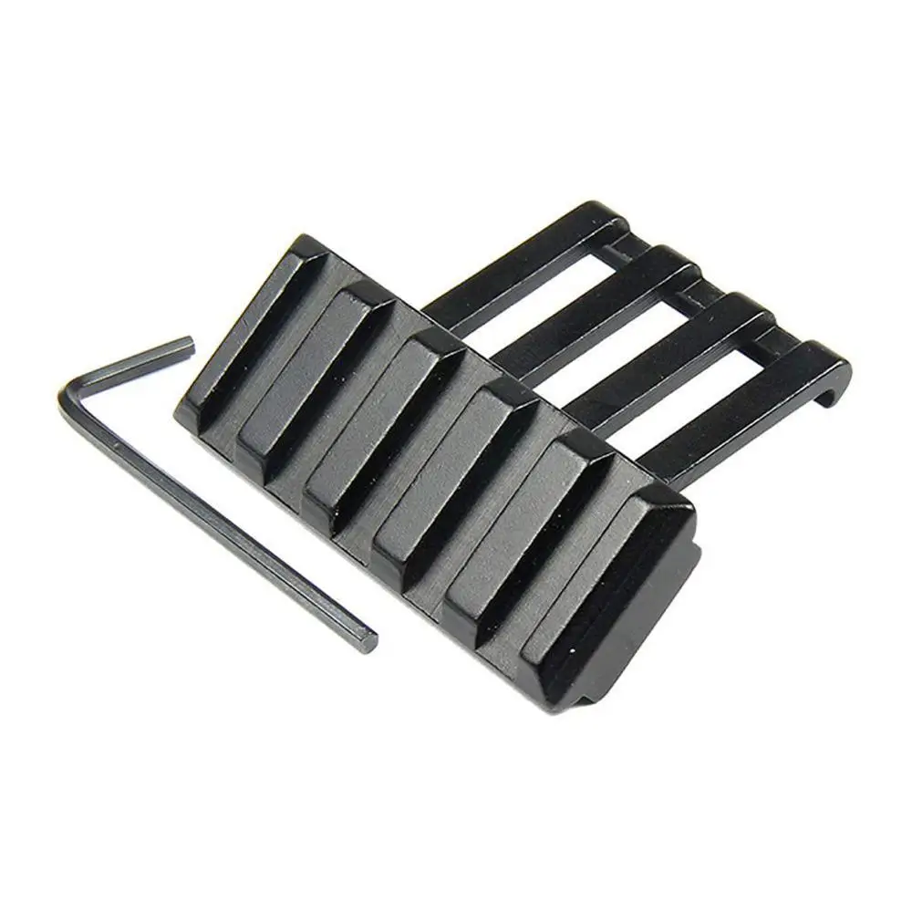 

Tactical 30 Degree Offset Rail Mounting Picatinny Low Profile Adapter 5 Slot Rail Bracket Ar 15 Rifle Red Dot Flashlight