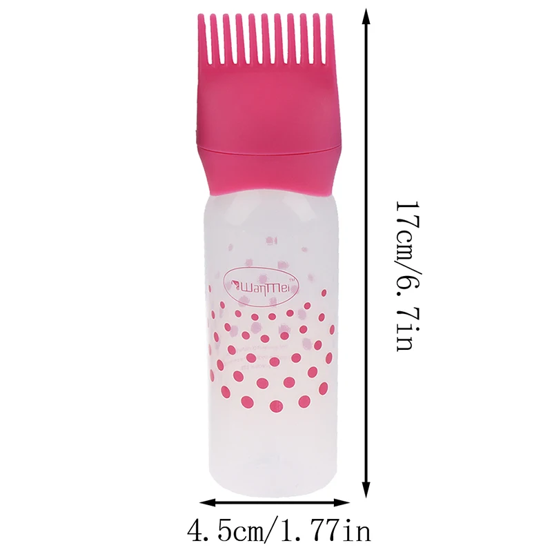 Hair Dye Applicator Bottles 1PCS 170ML Plastic Dyeing Shampoo Bottle Oil Comb Brush Styling Tool Hair Coloring Tools hair oil applicator bottle hair dye applicator bottle hair dyeing bottle hair dye bottle cosmetic plastic bottle