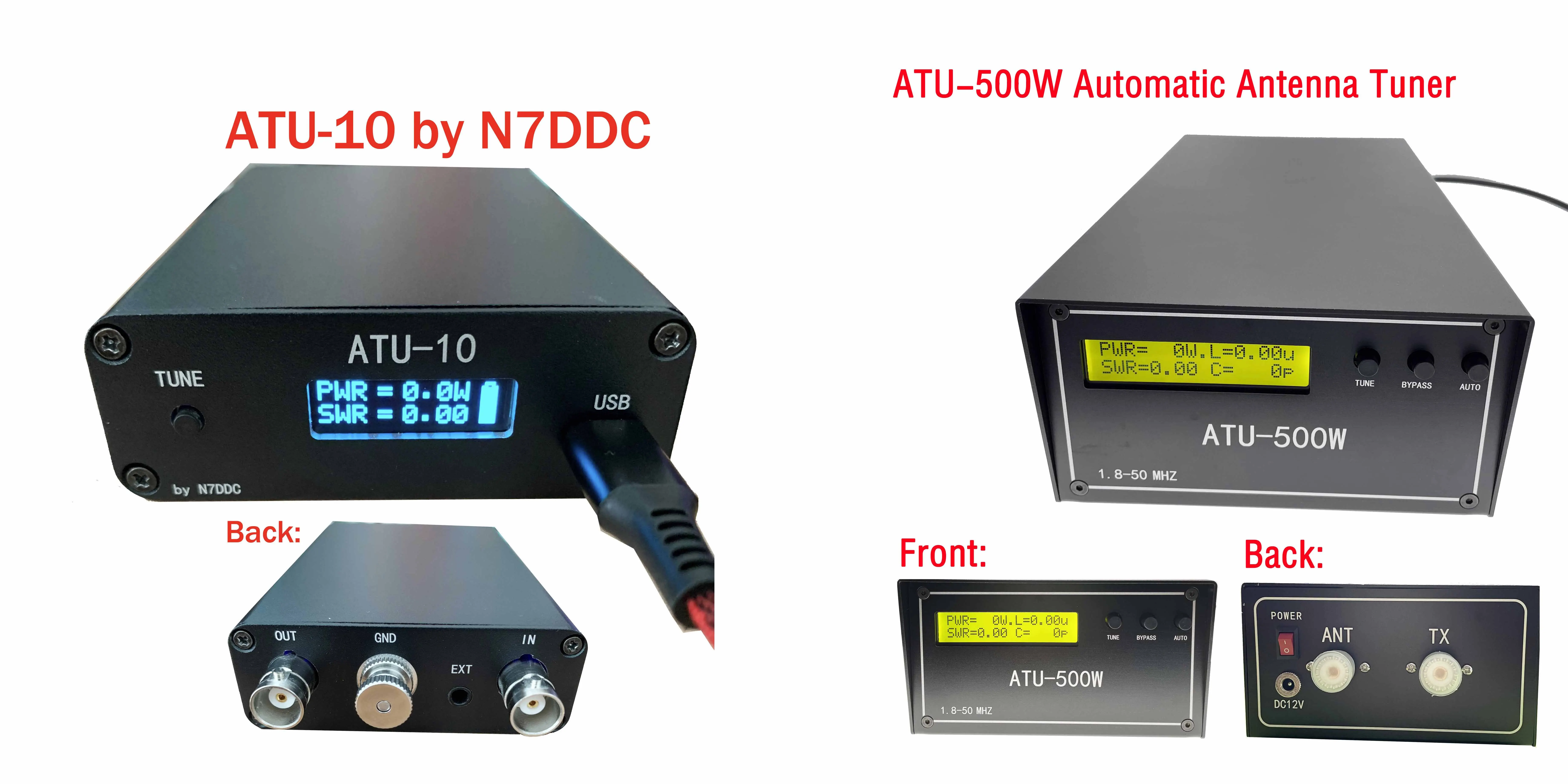 ATU-100 ATU100 1.8-50MHz DIY Kits machine Automatic Antenna Tuner by N7DDC 7x7 Firmware Programmed / SMT/ Chip Soldered/+OLED the best communication antenna