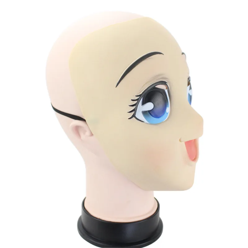 

Cartoon Animation Latex Mask Cosplay Holiday Face Mask Beauty Silica Gel Cute Baby Face Head Band