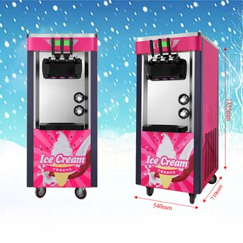 

New arrival 1 year warranty Thailand commercial ice cream machine three flavor soft ice cream machine for sale