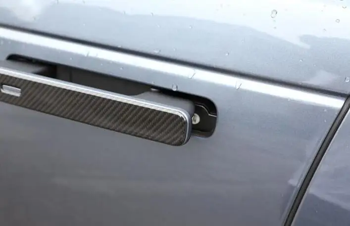 4 шт. углеродное волокно для Land Rover Range Rover VELAR ABS хром наружная дверная ручка отделка автомобильные аксессуары