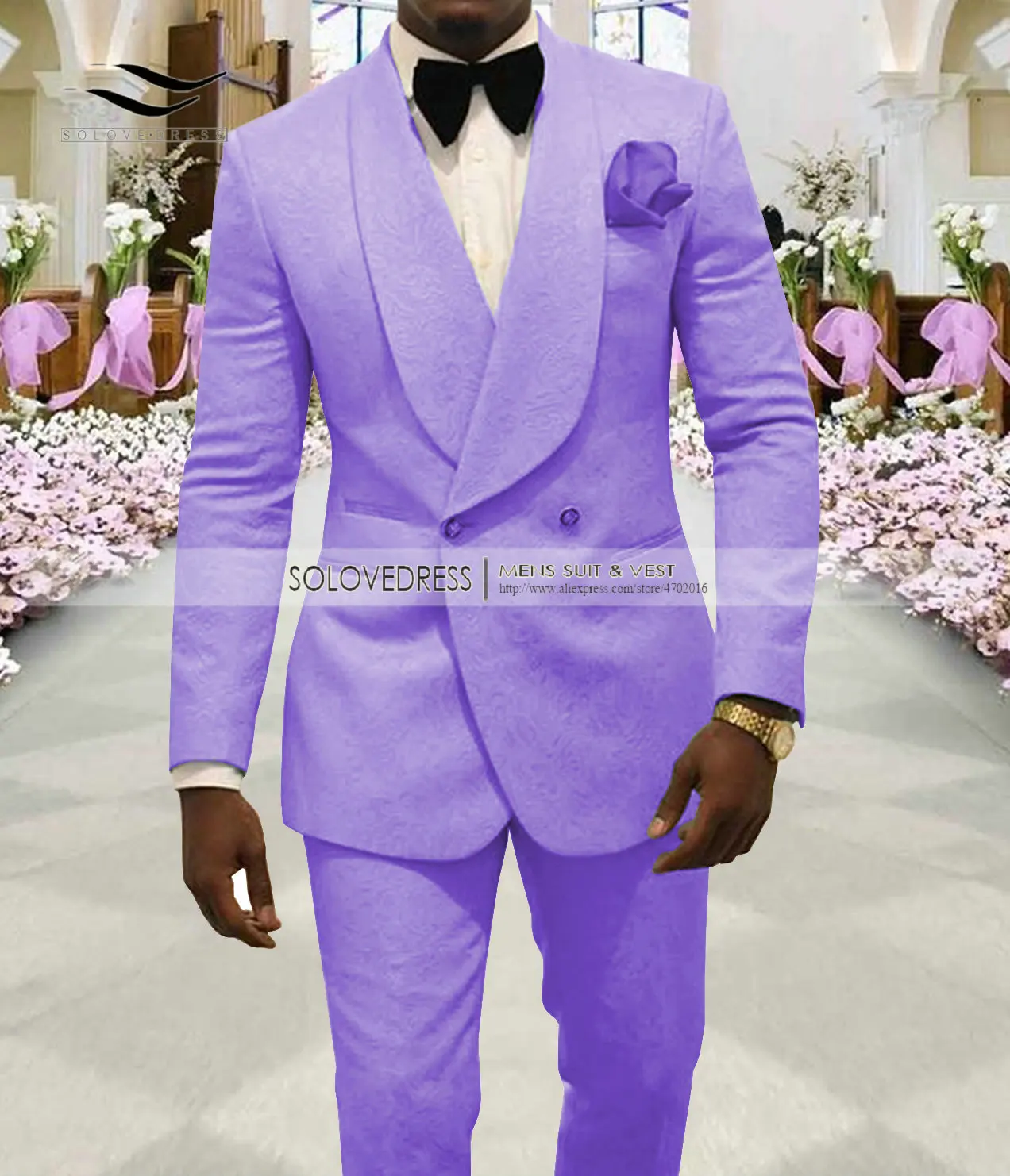 costume homme violet