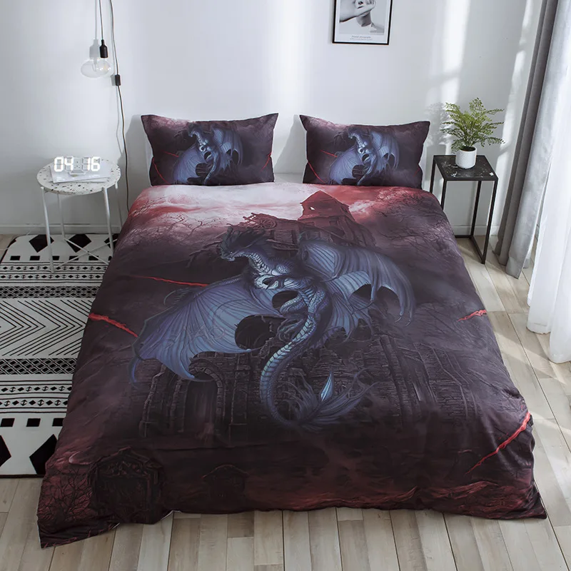 

Flying Dinosaur 3D Printed Bedding Set Duvet Covers Pillowcases Comforter Bedding Set Bedclothes Bed Linen(NO Sheet)