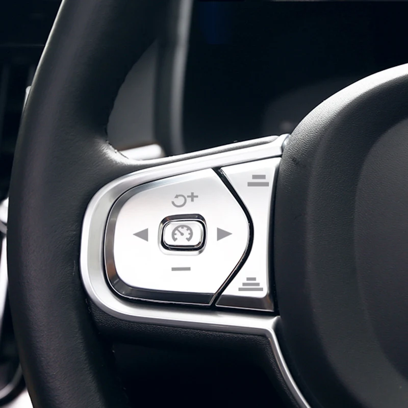 Хромированная накладка на руль для Volvo XC60 2018 2020 XC90 S90 2017 ABS стикеры аксессуары