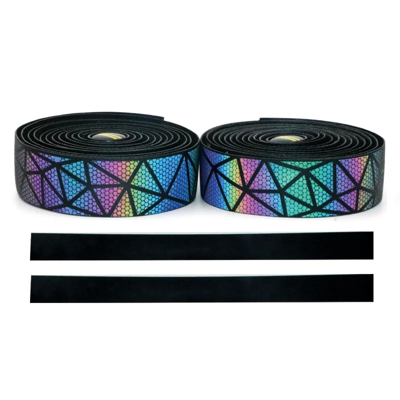 Road Bicycle Handlebar Tape Light Change Reflective Anti-Vibration Racing Wrap EVA PU For Cycling bike handlebar tape
