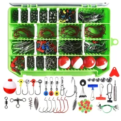 329 Small Fishing Accessories Set Hard Bait Swivel Crank Hook Sequin Stop Bead Bait Screw Connector Front Wire Fishing Tool