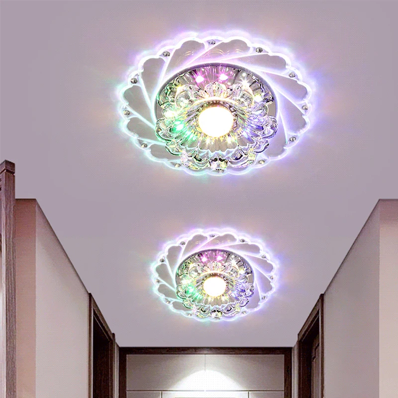 Modern Crystal Led Ceiling Light Fixture Lamp Home Living Room