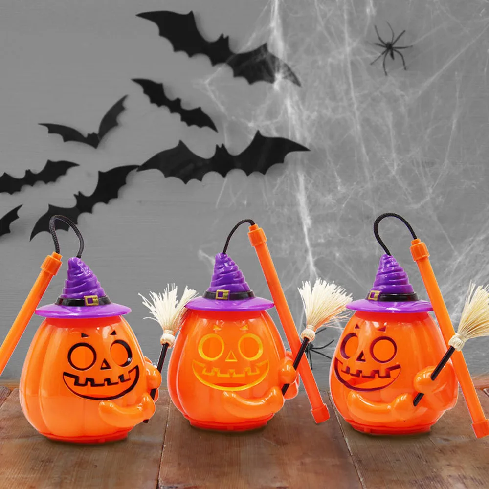 

Festival Lantern Halloween Special Portable Glowing Ghost Called Light Decoration Props Horror Hand Pumpkin Light Ghosts Kid #45