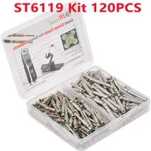 

120PCS JRready Contact Kit ST6119 16AWG Terminals Male Female Solid Crimp Terminals Automotive Connector Pins Non-Insulated Plug