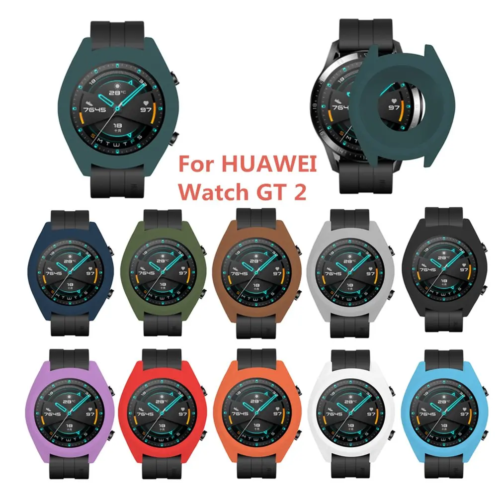 Soft TPU Silicone Case Cover For Huawei Watch GT 2 GT Smart Bracelet Protective Frame Shell For GT2 Wristband Protector Sleeve