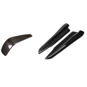 

3 Pcs for BMW Car Accessories, 1Pcs Gear Shift Knob Head Cover Trim & 2 Pcs Rear Bumper Lip Splitter Winglet Apron