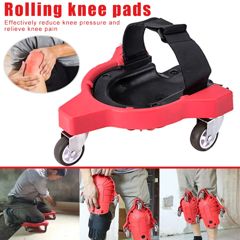 

Knee Pads Rolling Wheels Mobile Flexible Gliding Protection for Work Construction Job Site FKU66