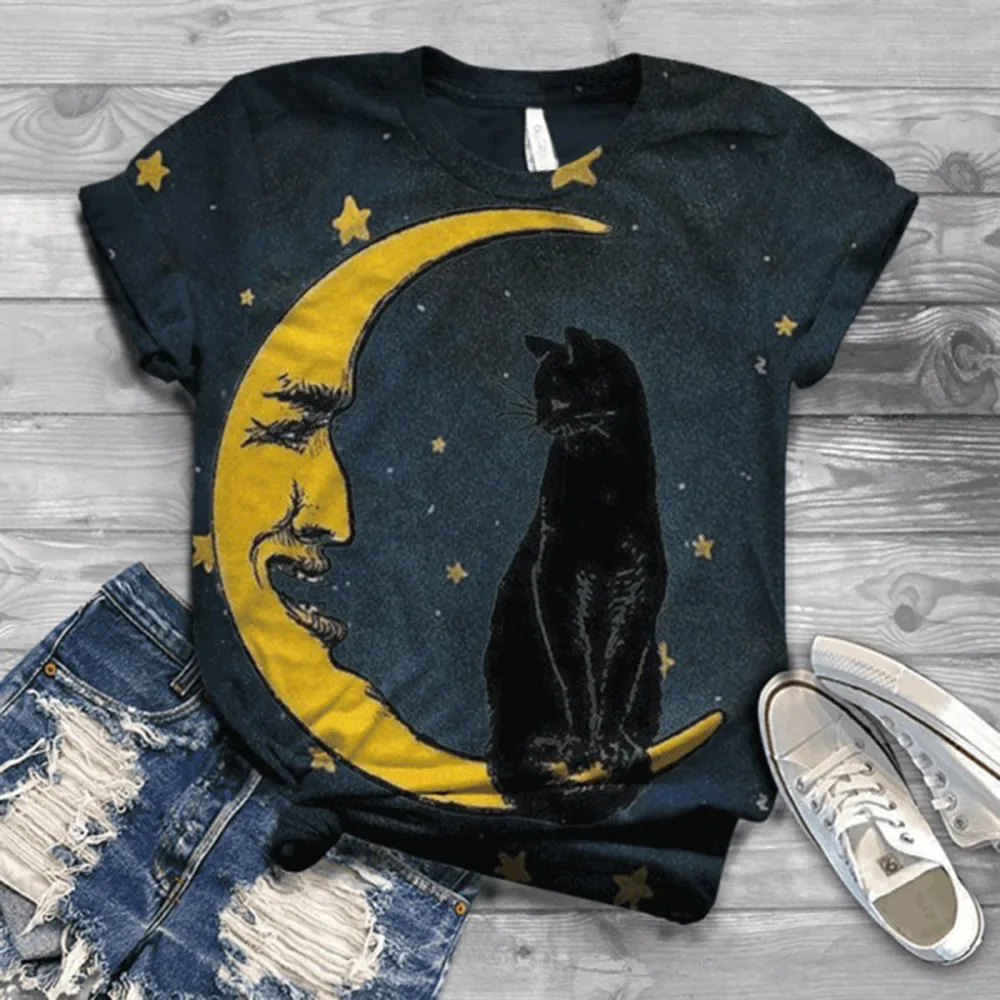 2020 Summer Women T-shirts New Design 3D Animal Dog Birds Print O-Neck T-Shirts Plus Size 3XL T-Shirt Tops Tees Mujer Z0603