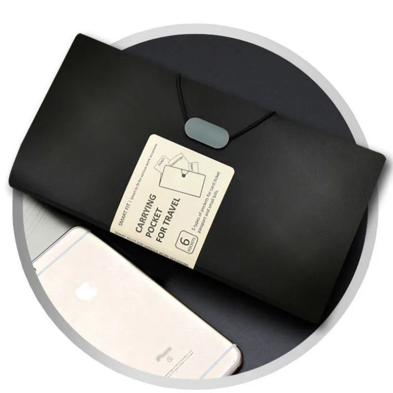 

Student stationery office stationery multi-function business B6 passport holder portable compact storage clip paper clip folder