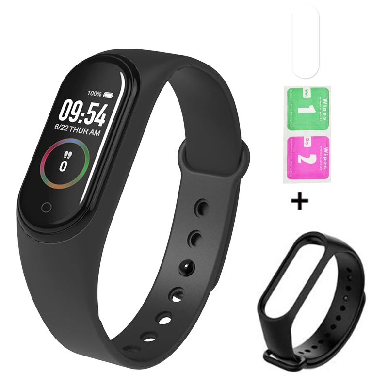 B M4 браслет Smartband спортивный браслет Flim часы монитор сердечного ритма фитнес трекер активности кровяное давление Bluetooth Smartwatch - Цвет: B