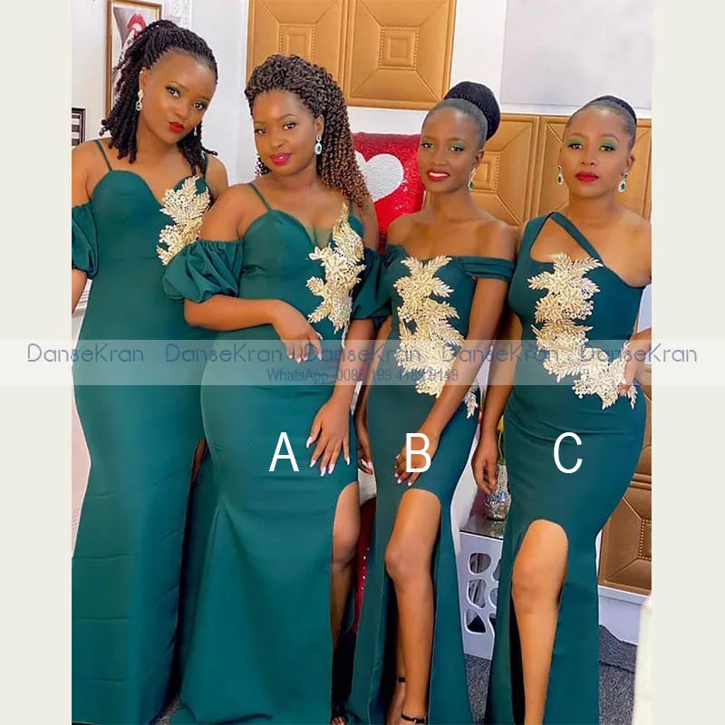 Peacock green bridesmaid dress Clearance