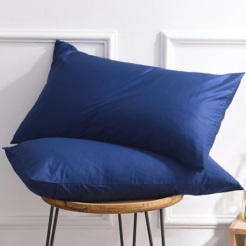 Роскошный Хлопковый чехол для подушки 600TC постельное белье однотонный 20x30