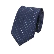 7cm Yarn-Dyed Jacquard Polka Dot Polyester Tie Men's Wedding Presided Over Wear Tie Fashion Casual Business Necktie