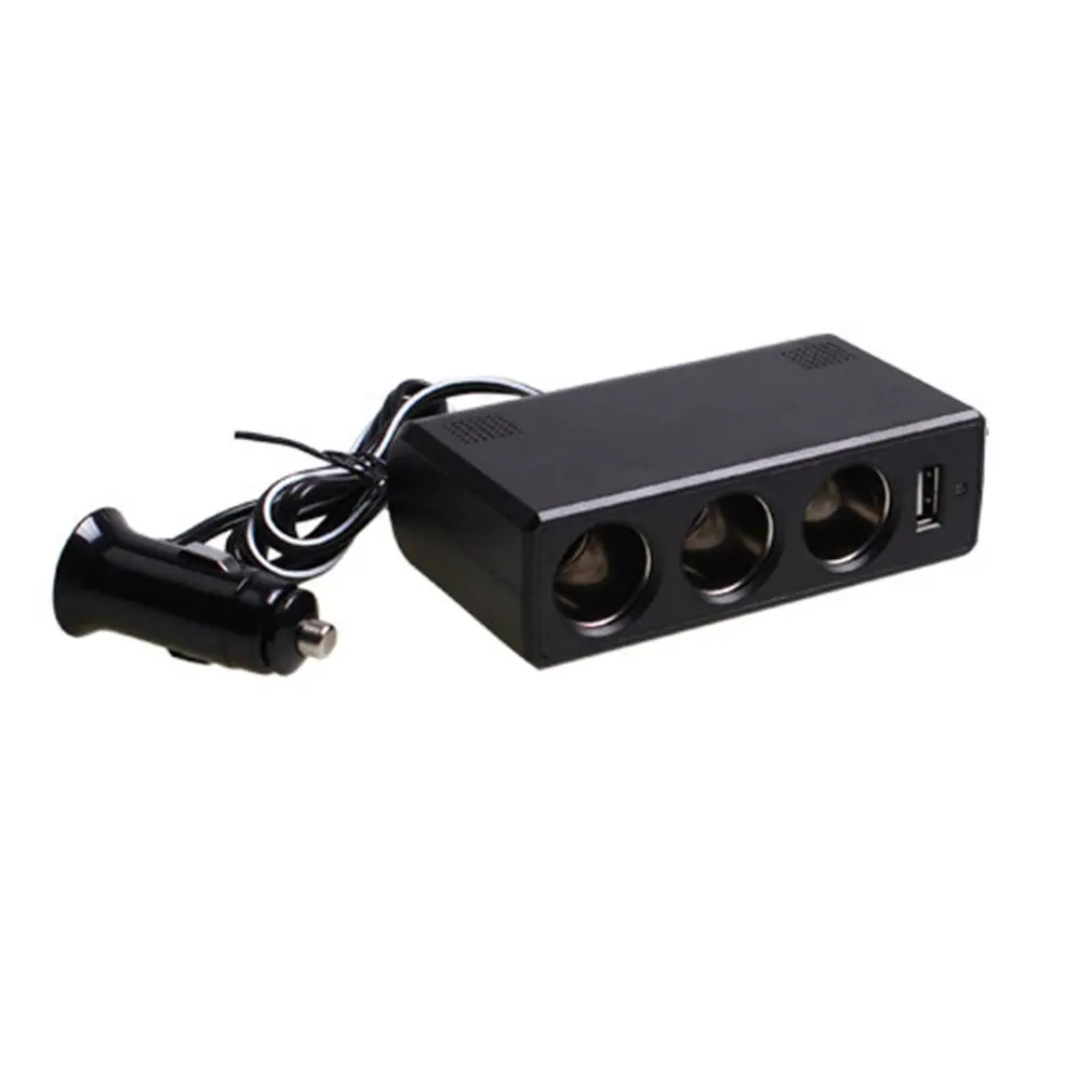 

Car 24V to 12V Converter Truck Pressure Reducer Car One Minute Three Cigarette Lighter One For Three Double USB Car Charger