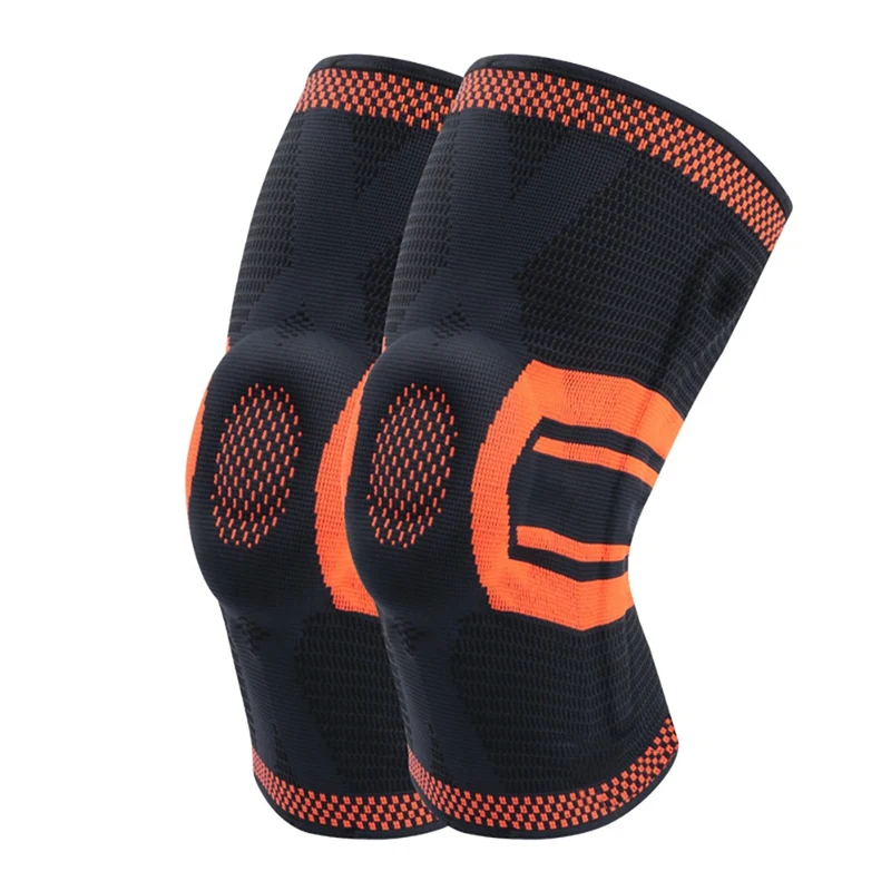 1pc Knee Pad Sleeve Breathable Knitted Compression Leg Warmer Patella Protector Outdoor Gym Fitness Sportswear Accessories