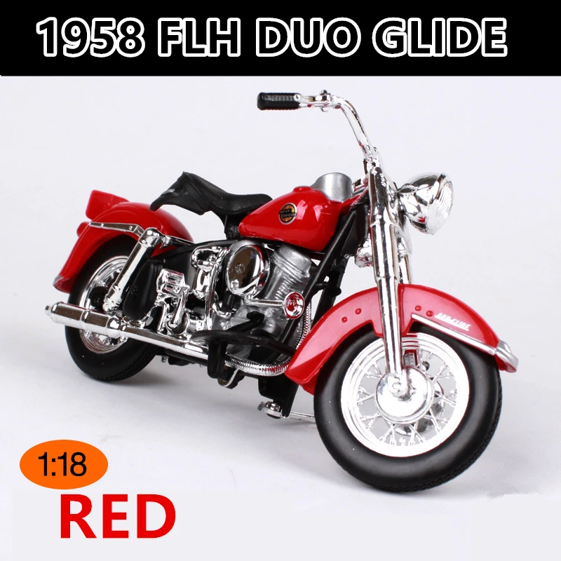 Maisto 1:18 мотоцикл Harley оригинальная Авторизованная модель мотоцикла из сплава игрушечный автомобиль Коллекционирование - Цвет: 1958