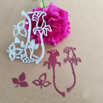 

Flowers & Leaves Cuts Metal Die Cutting Dies Scrapbooking Embossing Folder Suit for Sizzix Fustella Big Shot Cutting Machine