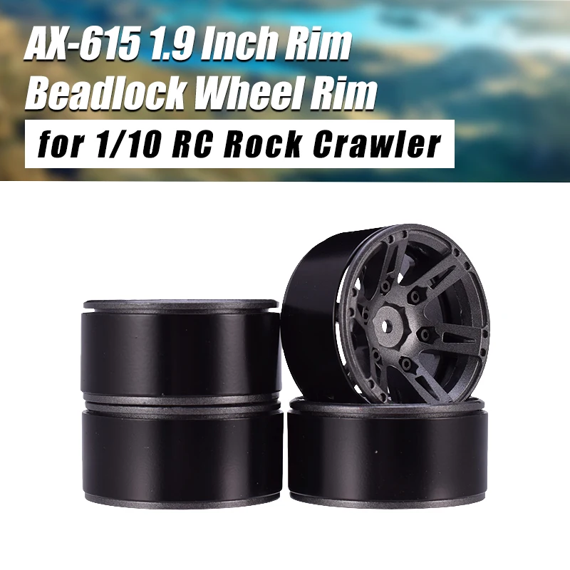 AUSTARHOBBY AX 615 4 шт. 1 9 дюймовый металлический обод обода Beadlock для 1/10 RC Rock Crawler Axial SCX10 90046