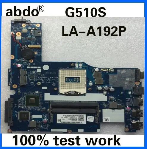 Abdo lenovo G510S VIWG3/G4 LA-A192P Тетрадь материнская плата PGA947 DDR3 Тесты работы
