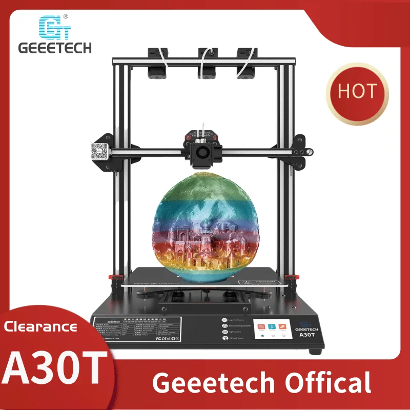 GEEETECH A30M/A30T/A30 Pro 3D Printer Mix-Color Printing Silent High accuracy Touch screen Longer lifetime Filament sensor FDM