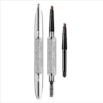 

Hojo New Triangle Eyebrow Pencil Shining Diamond Shape Lasting Waterproof Non-Makeup with Brush Gift Refill Brow Brush T1306