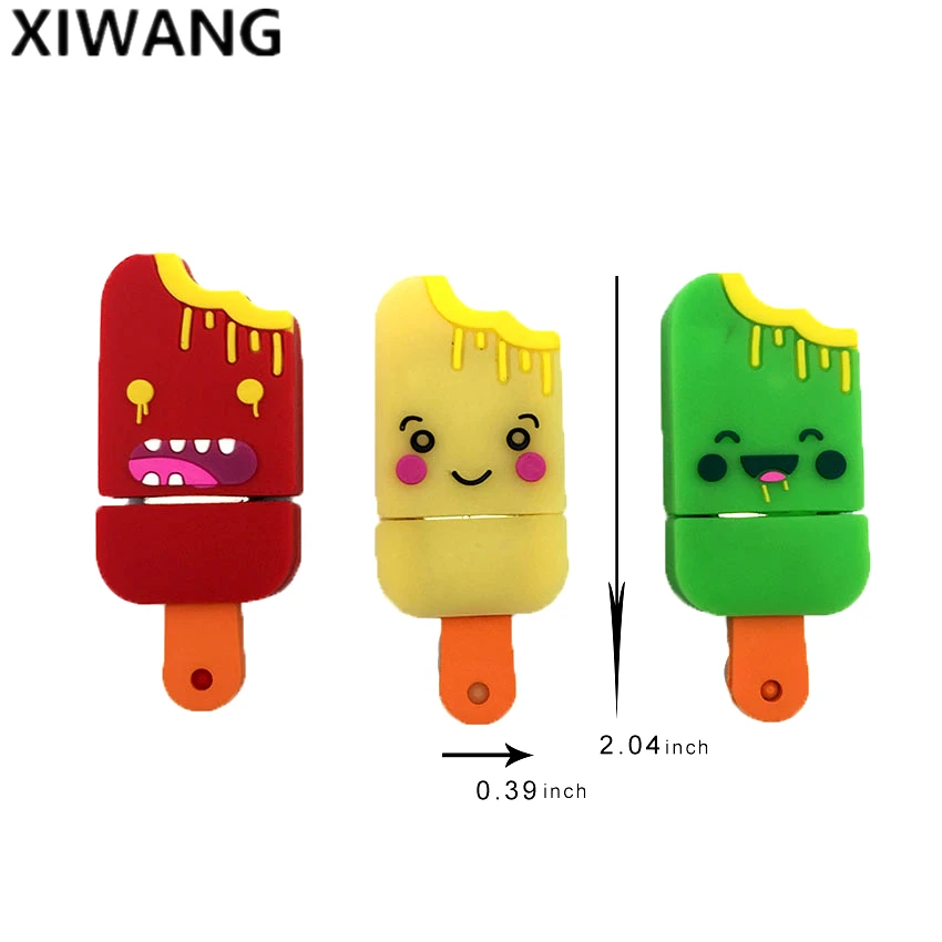 Popsicle Персонализированная карта памяти Мультяшные флешки, usb флеш-карта накопитель 128 Гб 64 ГБ 32 ГБ 16 ГБ 8 ГБ 4 ГБ флеш-накопитель для мороженого
