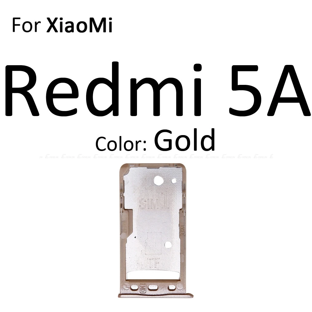 Гнездо для sim-карты Слот лоток ридер Держатель Разъем Micro SD адаптер контейнер для XiaoMi Redmi 5A Note 5A запасные части