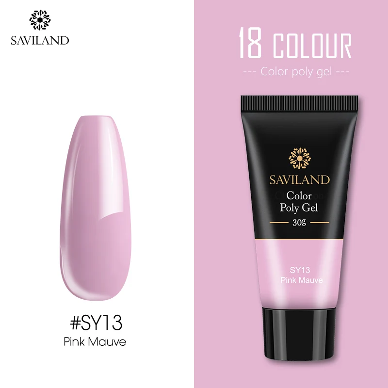30ml SY13 SAVILAND, 15 г, 30 г, цветной, быстрый, полигель, для наращивания пальцев, замачивается, УФ, камуфляж, строительный, полигель, твердый гель, лак для ногтей - Цвет: 30ml SY13