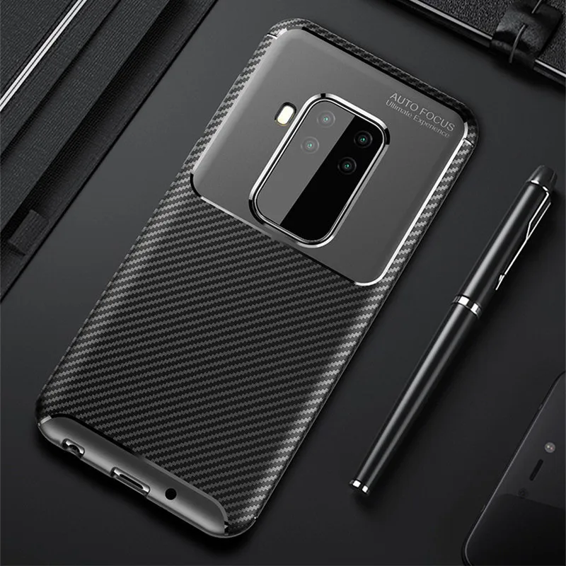 

Carbon Fiber Case For Motorola One Zoom Case High Quality Diamond Grid Design Cover For Motorola One Zoom One Pro Back Cover