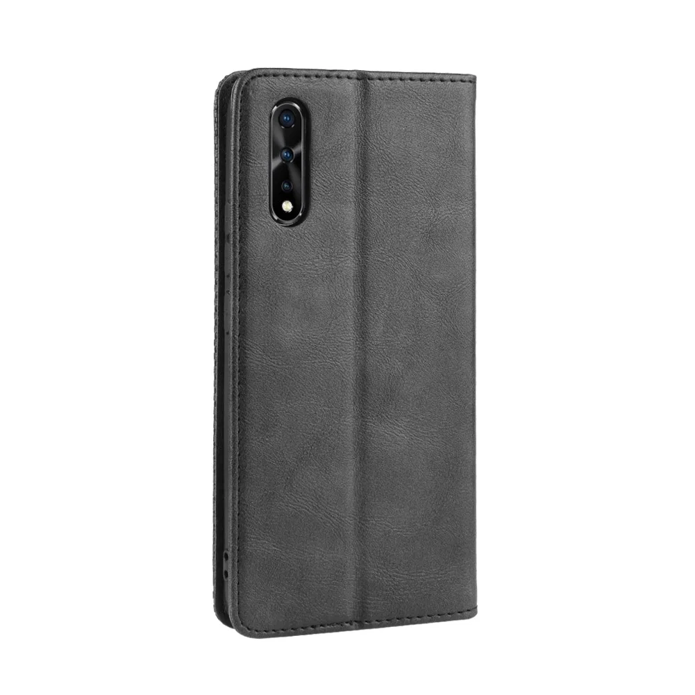 Магнитный винтажный кожаный чехол Премиум Coque для Vivo Y12 Y 12 чехол 6,35 дюймов флип фривольный анти осенний чехол