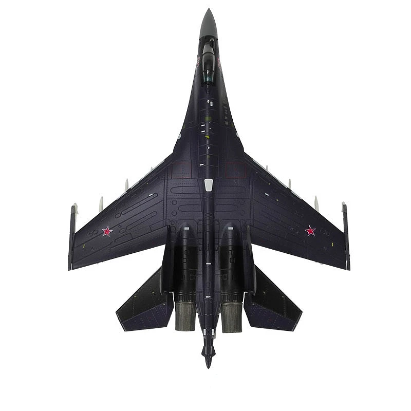 1:72 Su35 fighter model high simulation alloy SU35 aircraft model military model gift ornament collection