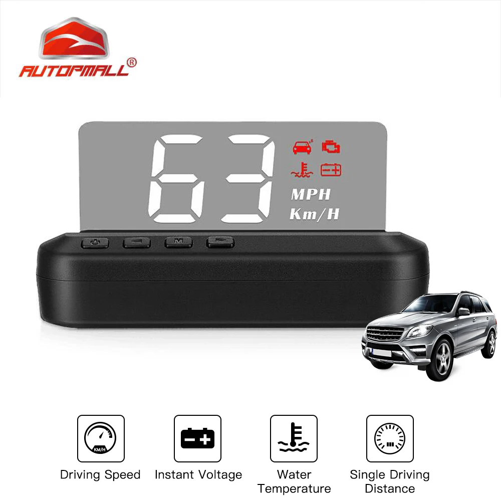 Автомобильные головки-витрины HUD Автомобильный дисплей на лобовое стекло HD