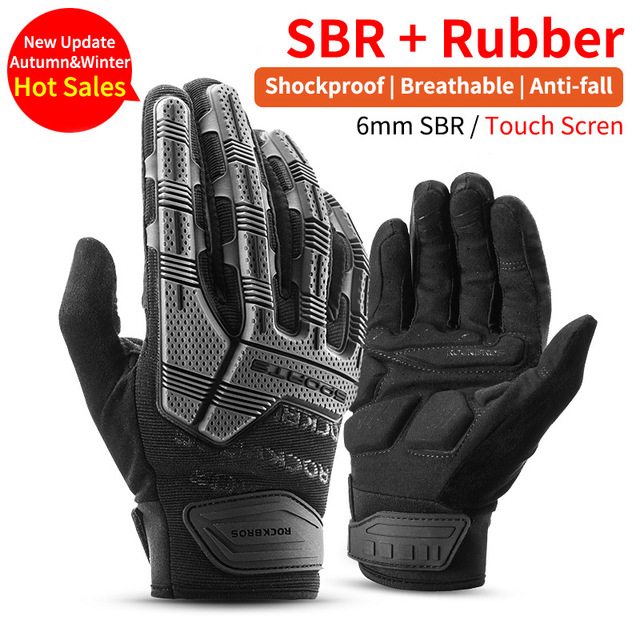 Windproof Cycling Gloves Touch Screen Riding MTB Bike Bicycle Gloves Thermal Warm Motorcycle Winter Autumn Bike Gloves