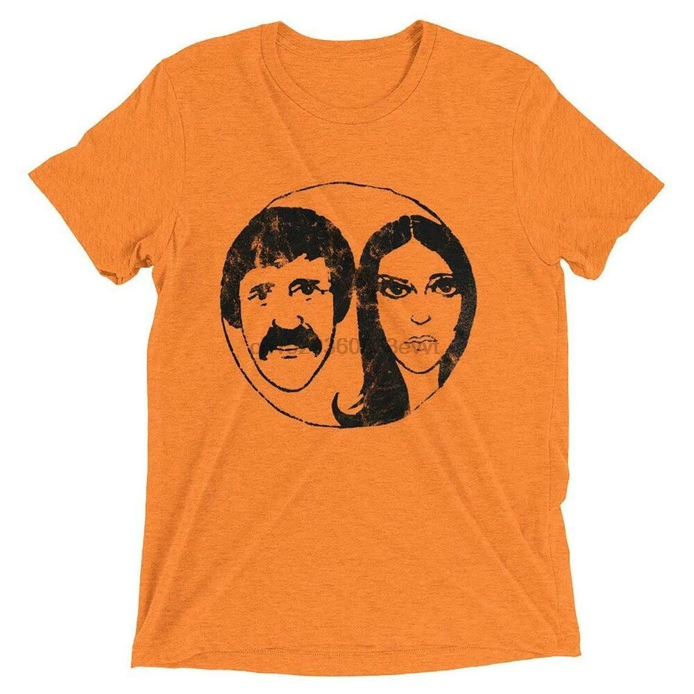 Винтажная Мягкая Футболка The Beat Go On унисекс Sonny and Cher|Футболки| |
