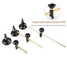 Coupe verre circulaire à usage professionnel et domestique, compas de diamètre circulaire, outils de verre avec aspiration 