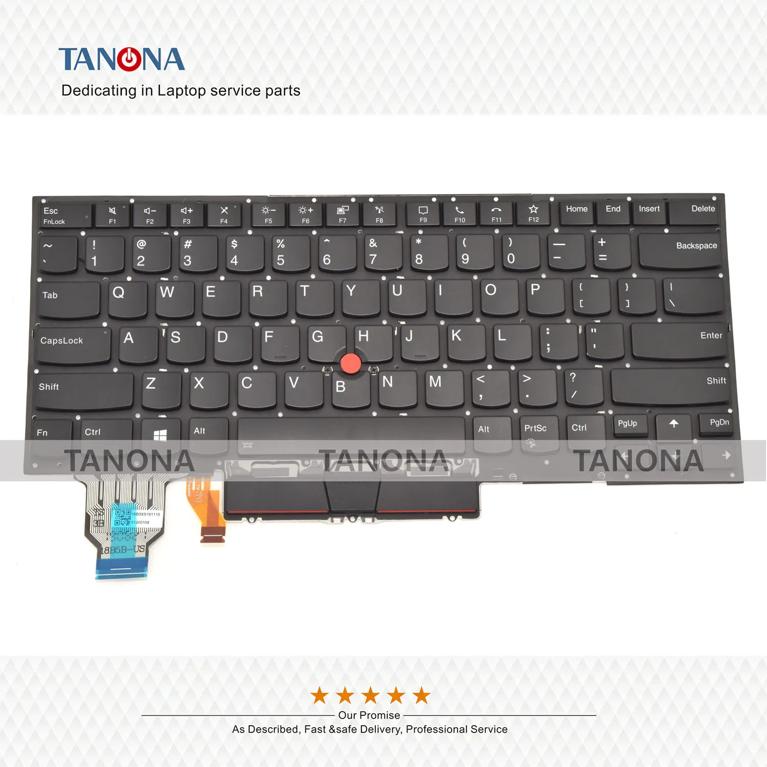 Оригинальный Новый SN20W73869 черный для Lenovo Thinkpad X1 Carbon 8th Gen 2020 US клавиатура с