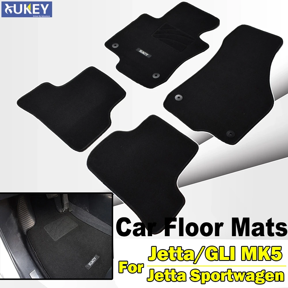 Car Floor Mat Mats Carpet FloorLiner Front With Oval Tuning Rear For VW