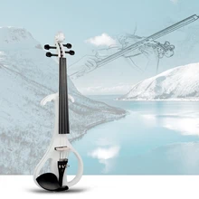 Solidwood Ebony встроенная электрическая скрипка, размер 4/4(полный размер), белый