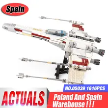 05039 Модель star войны UCS Rebel красный пять X wing Звездный истребитель совместим с 10240 Строительные кирпичи рождественские Наборы игрушки для детей, подарок