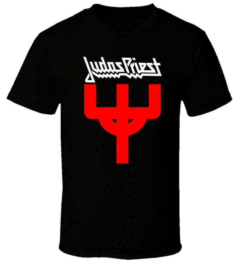 Новинка Judas Priest 4 Новая футболка Американский размер Стильная круглая | Мужская